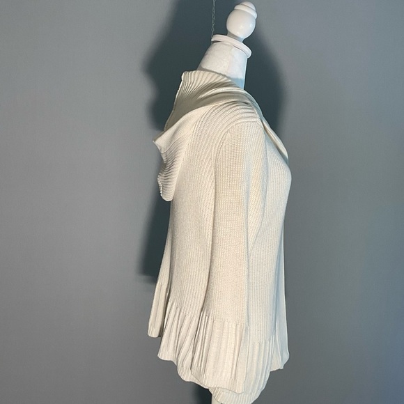 Faded Glory Women's Ivory Hooded Cardigan - Picture 11 of 16